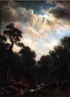 Bierstadt, Albert - Moonlit Landscape